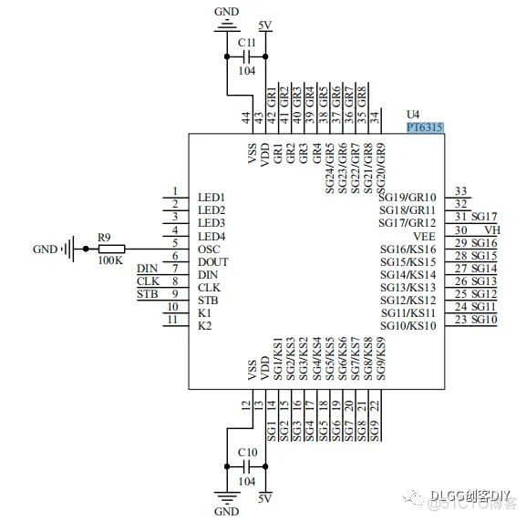 【DIY】玩转VFD荧光屏，自制VFD时钟全资料（原理图+源码+PCB）_html_13